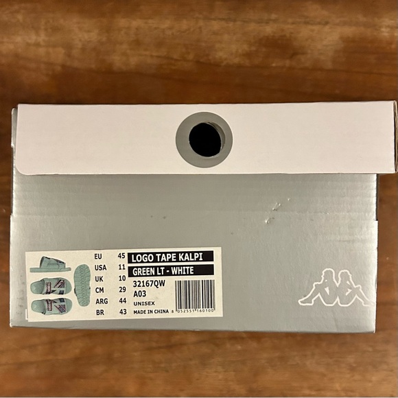 Kappa Logo Tape Kalpi Slides - Picture 4 of 5